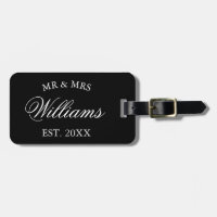 Custom mr and mrs name newly weds wedding travel