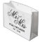 Custom Mr and Mrs newlyweds large wedding gift bag