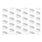 Custom Mrs. Est. Modern Elegant Script Newlywed