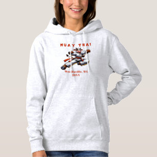 Custom Muay Thai Martial Arts Location Date Name Hoodie