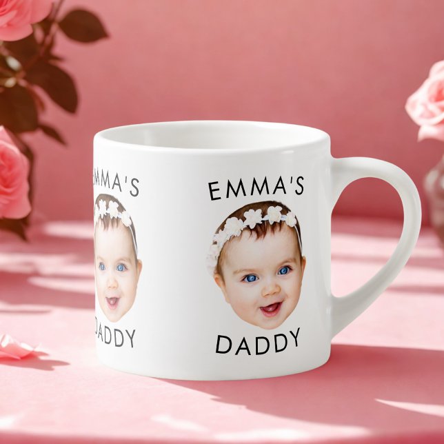 Custom Mug, Baby Mug, Dad Birthday Gift, Face Espresso Cup (Creator Uploaded)