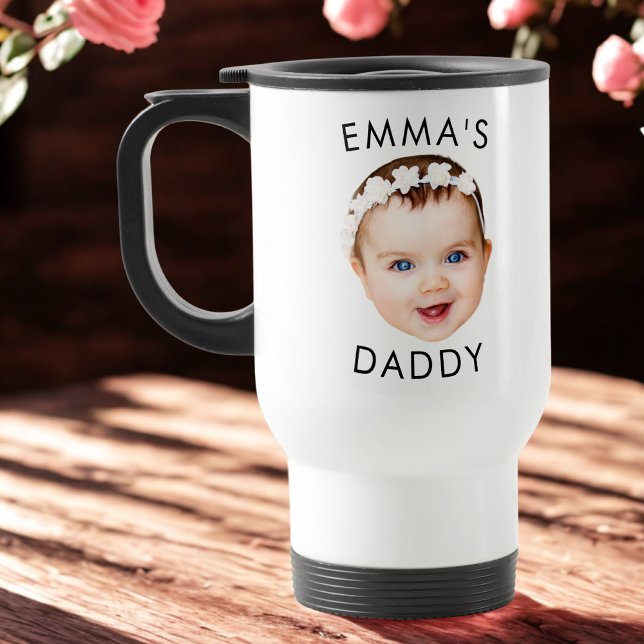 Custom Mug, Baby Mug, Dad Birthday Gift, Face Travel Mug (Creator Uploaded)