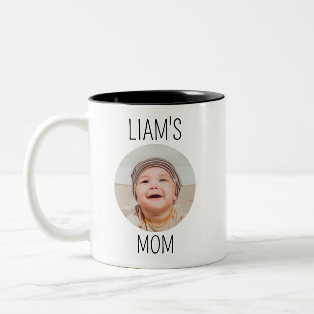 Custom Mug, Mug From Photo, Baby Face Mug  (Left)