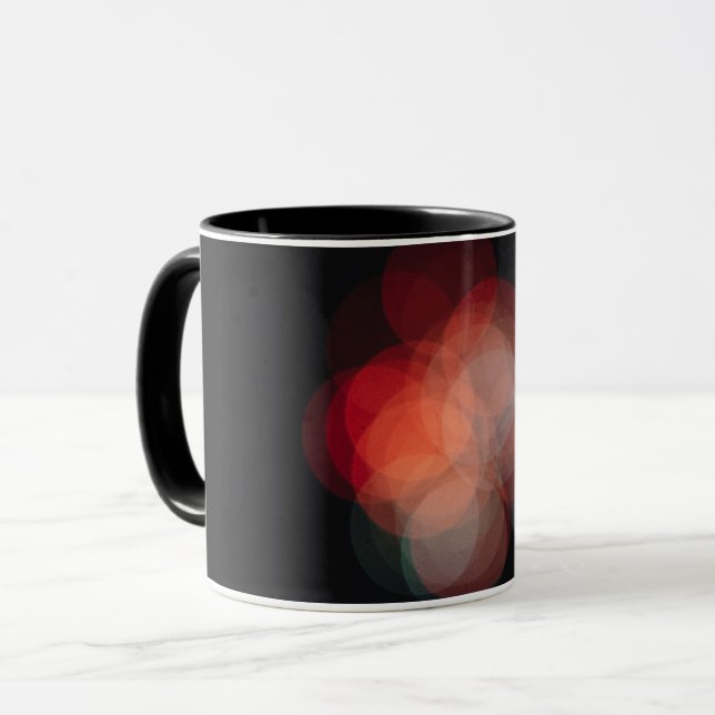 Custom mug with bokeh effect photo (Front Left)