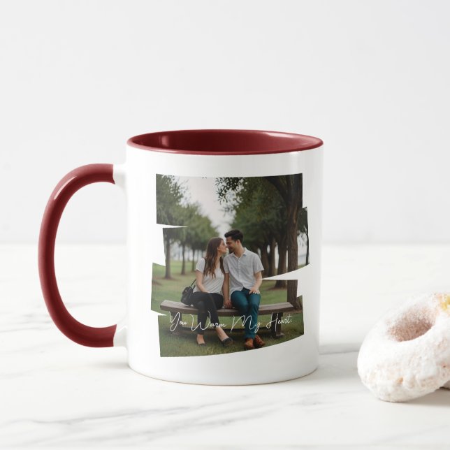 Custom Mug with Your Image & Text (With Donut)