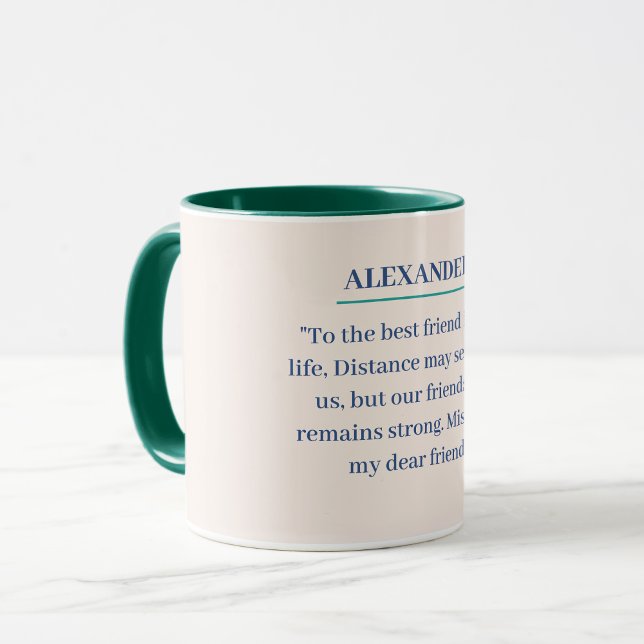 Custom mug with your text to your friend  (Creator Uploaded)
