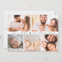 Custom MULTI-Photo Love & Thanks Baby Shower
