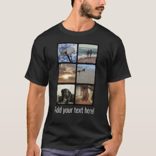 Custom Multi Photo Mosaic Picture Collage T-Shirt
