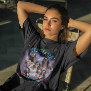 Custom Multi Photo, Retro Vintage Bootleg For Love T-Shirt
