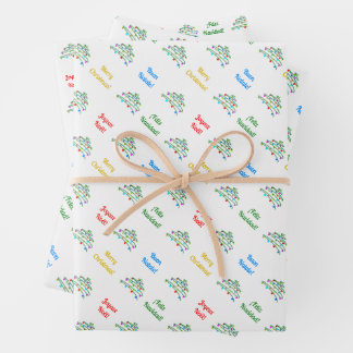 Custom Multilingual Merry Christmas Wrapping Paper