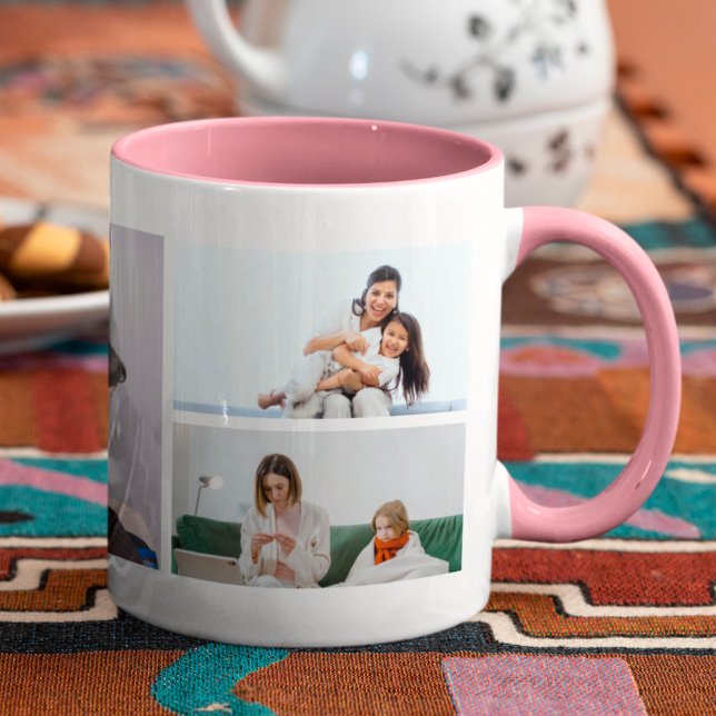 Custom Mum 5 Photos Collage With Personalised Text Mug (Creator Uploaded)
