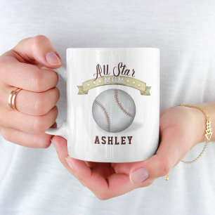 Custom Mum Baseball All Star Personalised Coffee Mug