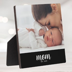 Custom Mum Established Modern Script Plaque