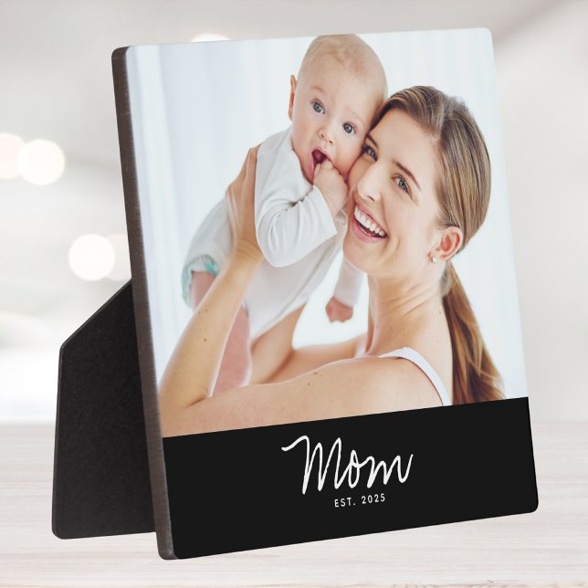 Custom Mum Established Modern Script Plaque (Creator Uploaded)