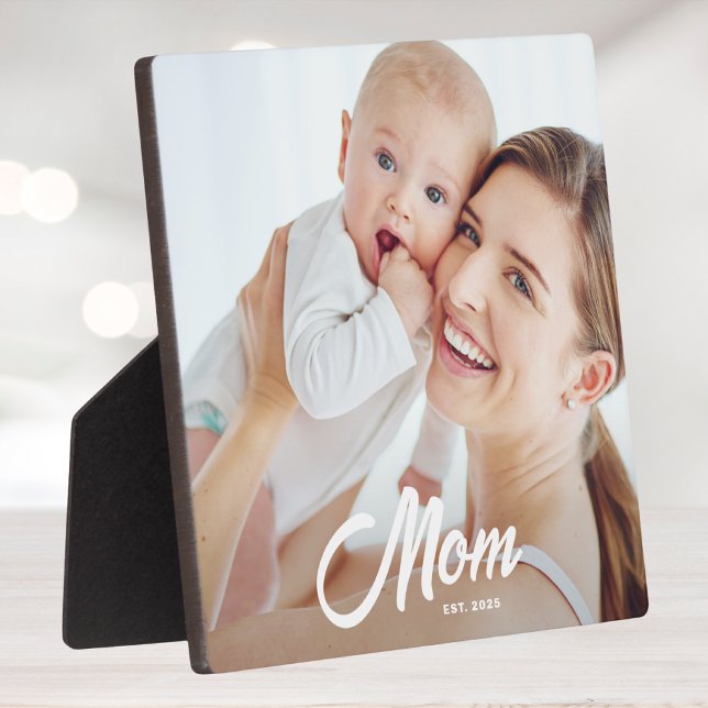 Custom Mum Established Modern Script Plaque (Creator Uploaded)