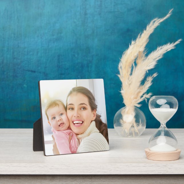 Custom Mum Established Modern Script  Plaque (Insitu)