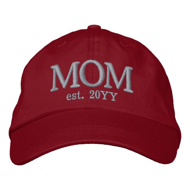 Custom Mum Established New Mum Gift Embroidered Hat (Front)