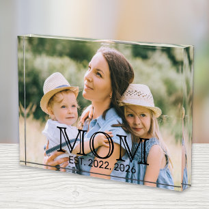 Custom Mum Established Photo Block
