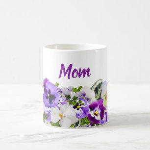 Custom Mum Mug with Purple Flowers