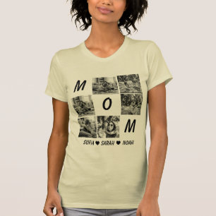 Custom Mum Photo Shirt: Personalised Mothers Day T-Shirt