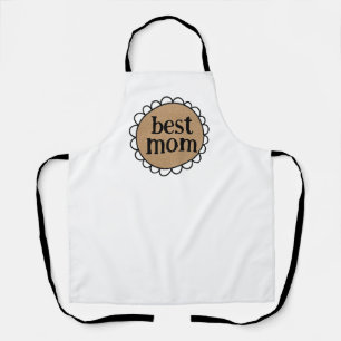 Custom Mum Scalloped Edge Apron