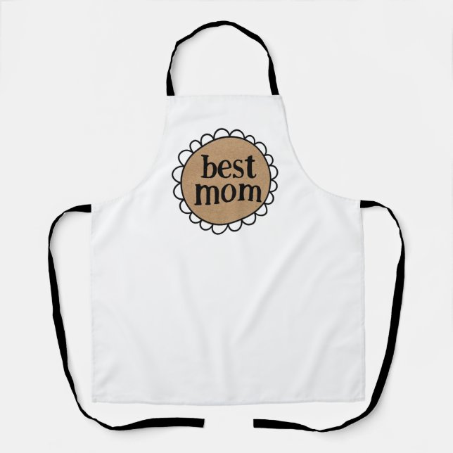 Custom Mum Scalloped Edge Apron (Front)