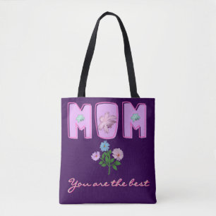 Custom Mum Typography Design, Tote Bag
