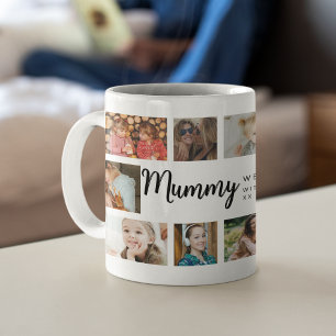 Custom Mummy 18 Photo Collage Coffee Mug