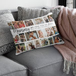 Custom Mummy 18 Photo Collage Lumbar Cushion<br><div class="desc">Discover our photo-centric scatter cushion, an ideal gift for birthdays, christmas or Mother's Day, these pillows allows you to feature 18 photos as a sentimental keepsake. Emblazoned with a cheerful 'we love you so much!' template text, you have the flexibility to change or delete the message to suit any occasion....</div>