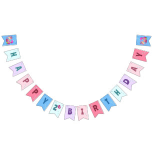 Custom Mummy Aunty Papa Daddy Shark Birthday Gift Bunting