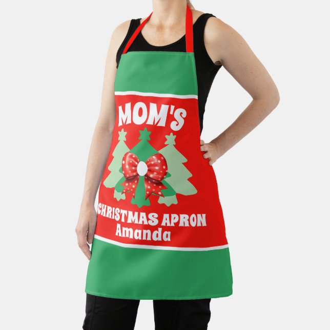 Custom Mum's Christmas Gift Apron (Insitu)