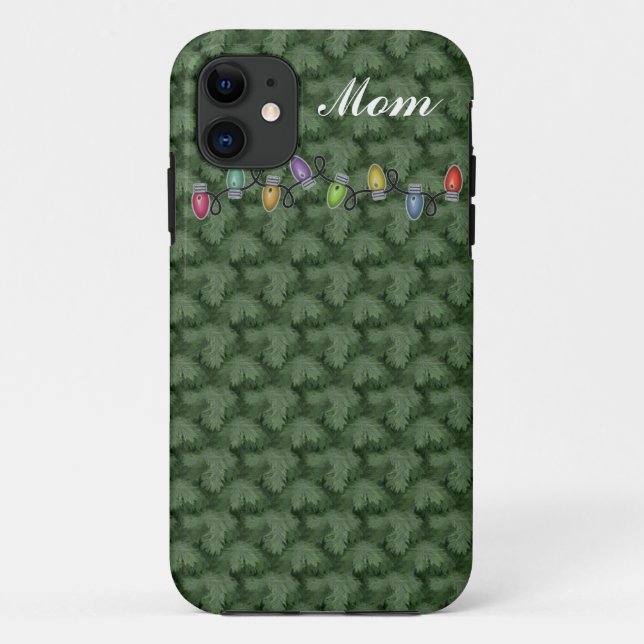 Custom Mum's Christmas iPhone Case (Back)