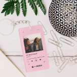 Custom Music | Besties Playlist & Photo Key Ring<br><div class="desc">Get a keychain for a best friend, loved one, parent, sibling, significant other, etc. with their favourite song. Customise the photo and Song/Artist for your own unique keychain. A cute keychain for any occasion and recipient! Christmas, Birthday, Mother's Day, Anniversary, Valentine's Day, and more! Pair your favourite song with your...</div>