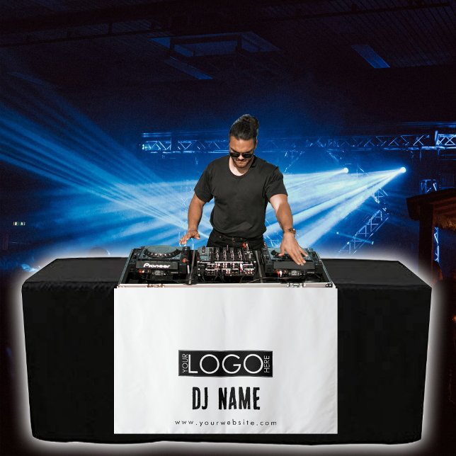 Custom Music DJ Business Logo Table Runner Banner Tapestry (Custom Music DJ Business Logo Table Runner Banner Tapestry)