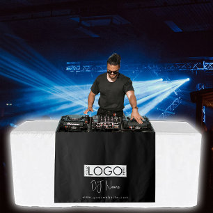 Custom Music DJ Business Logo Table Runner Banner Tapestry