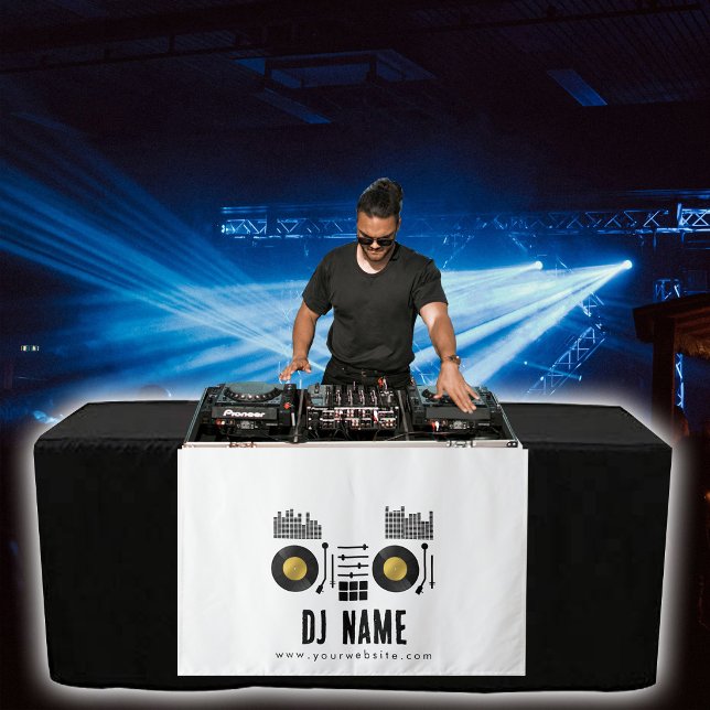 Custom Music DJ Turntable Table Runner Banner Tapestry (Custom Music DJ Turntable Table Runner Banner Tapestry)