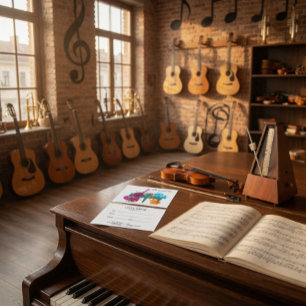 Custom Music Lessons Gift Certificate