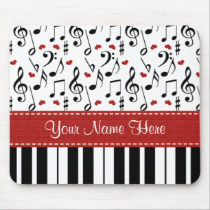Custom Music Note Piano Mousepad