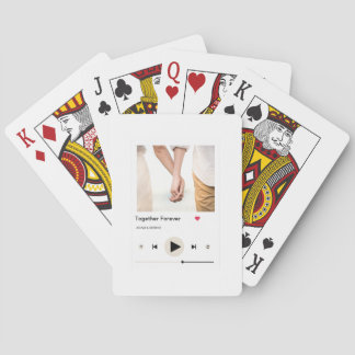 Custom Music Player  – Add Your Photo & Name Playing Cards