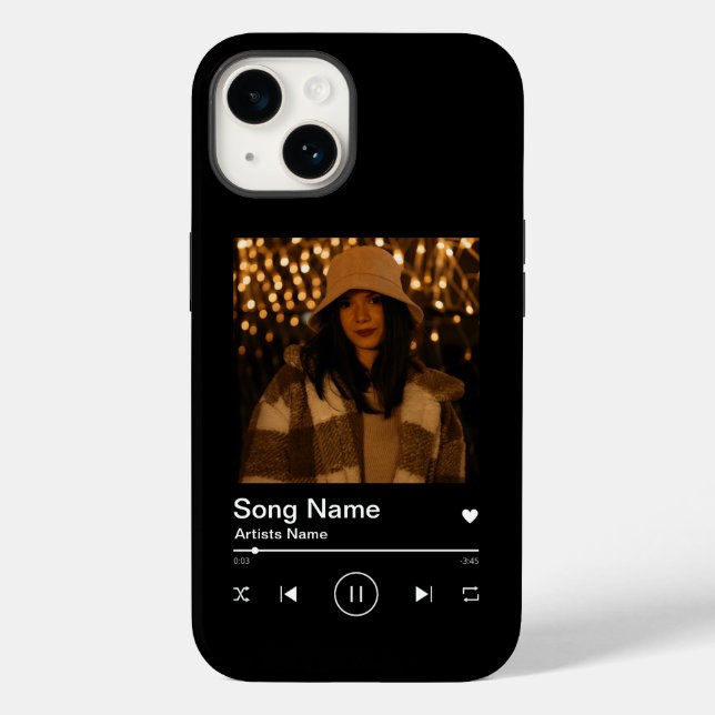 Custom Music Player Song Cover Phone Case (Back)
