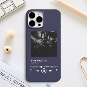 Custom Music Player Song Plaque iPhone 15 Case