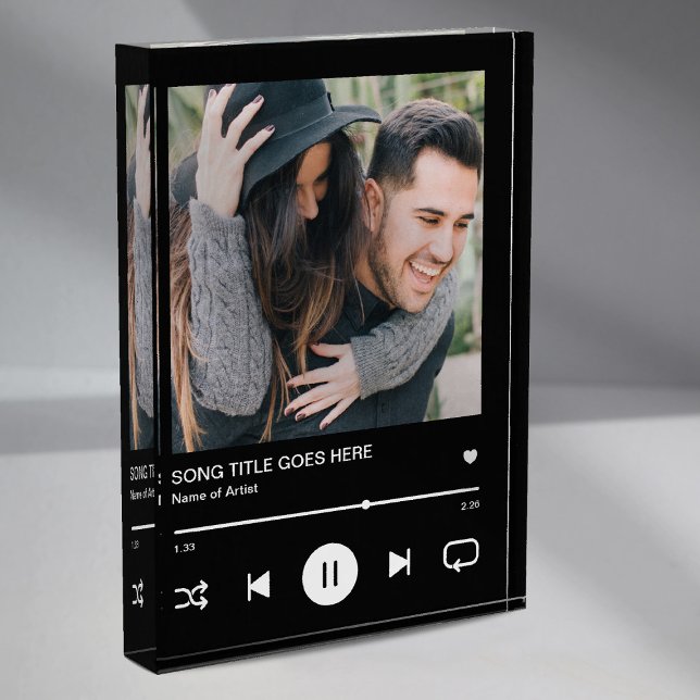 Custom Music Song Album Couple Photo Block (Creator Uploaded)