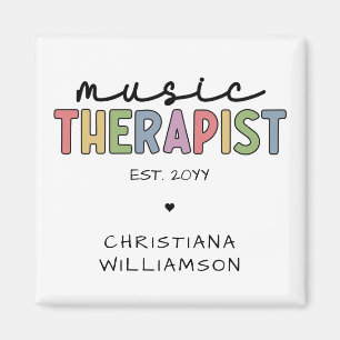Custom Music Therapist Music Therapy Graduation Magnet