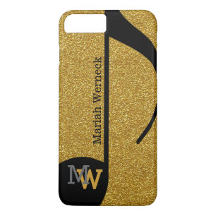 custom musical note faux golden Case-Mate iPhone case