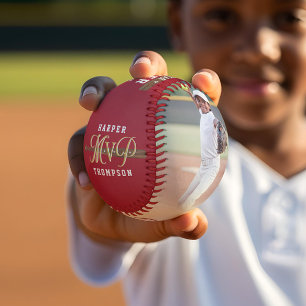 Custom MVP Player Sports Photo Collage Keepsake Baseball