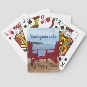 Custom My Happy Place Playing Cards