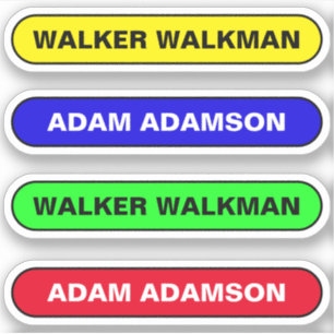 Custom My Name Tags - Waterproof School Stickers