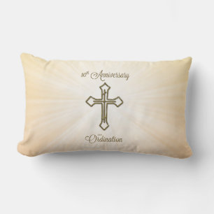 Custom Name, 10th Anniversary of Ordination Lumbar Cushion