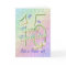 Custom Name 15th Birthday Butterfly Garden Card