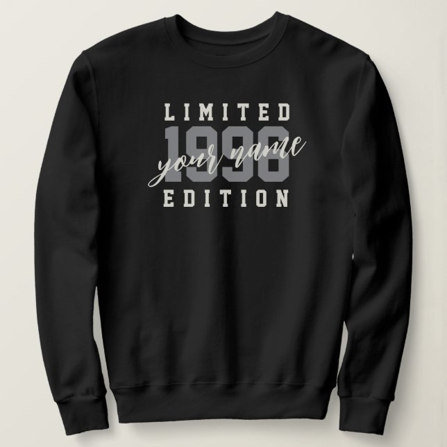 Custom Name 1996 Limited Edition, 30th Birthday Sweatshirt (Design Front)